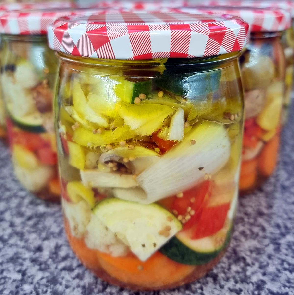 Giardiniera - eingelegtes Gemüse - Noch ein Rezept