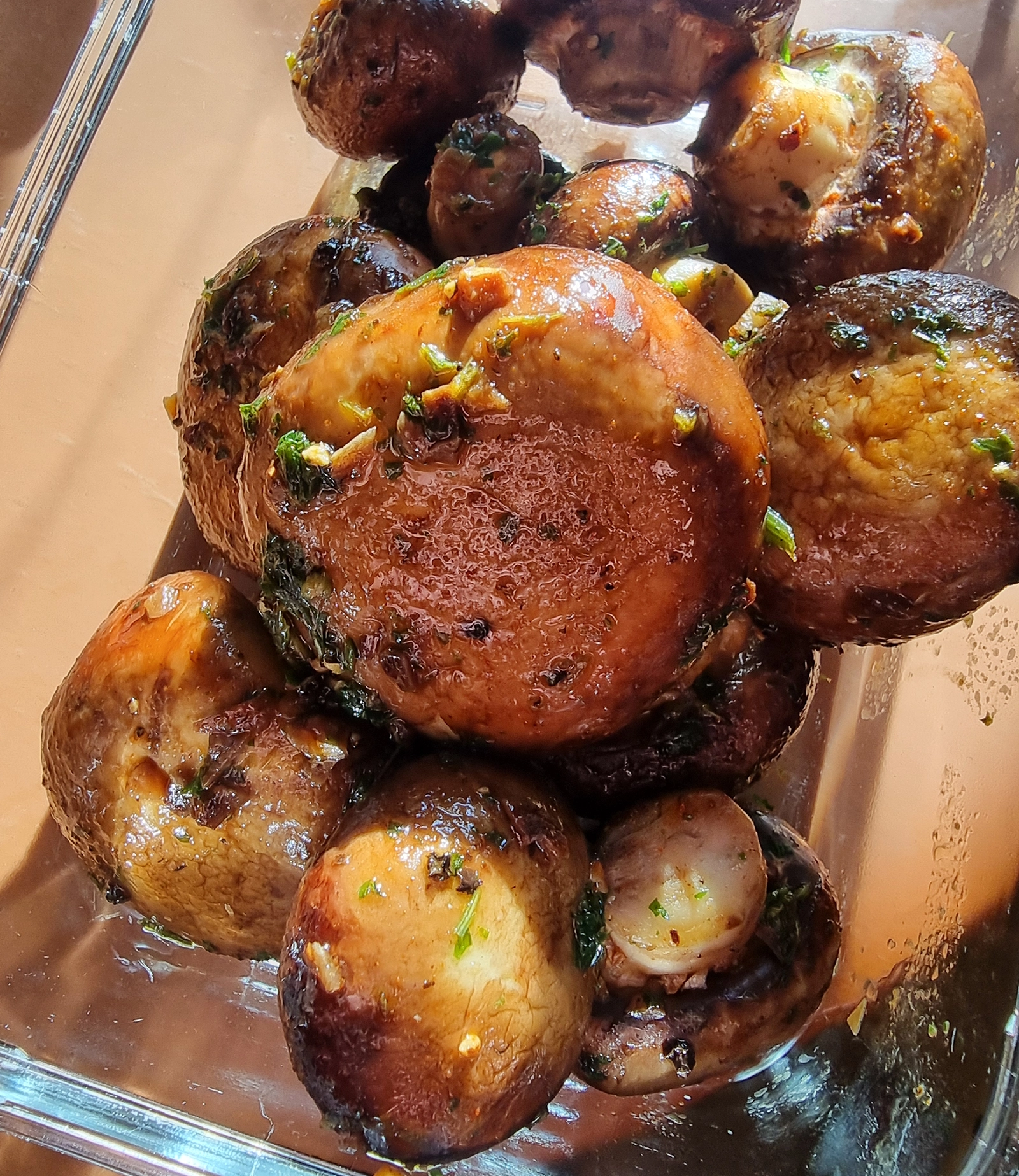 Knoblauch Champignons