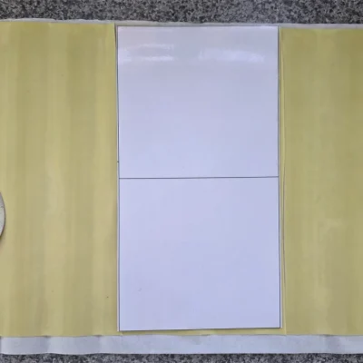 Schablone für den Teigzuschnitt